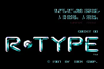 R-Type (Japan prototype) screen shot title